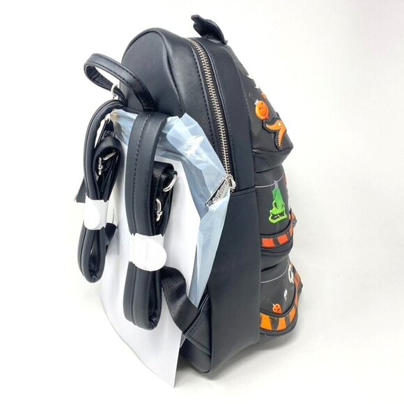 DISNEY Loungefly Nightmare Before Christmas String Lights Glow Mini Backpack - Picture 4 of 10